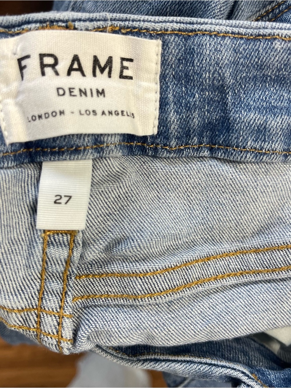 FRAME Le Crop Mini Boot Jeans – Light Wash – Size 27 - Picture 6 of 9